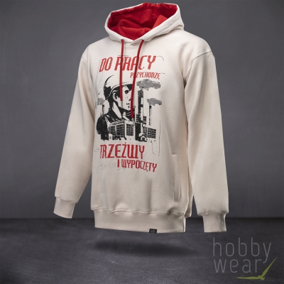 Trzeźwy pracownik - bluza męska z kapturem